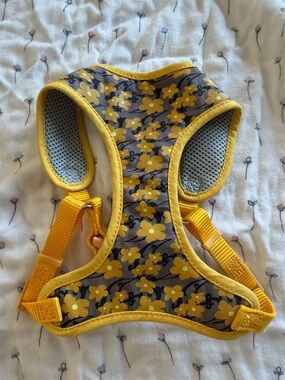 Yellow Floral Pet Harness